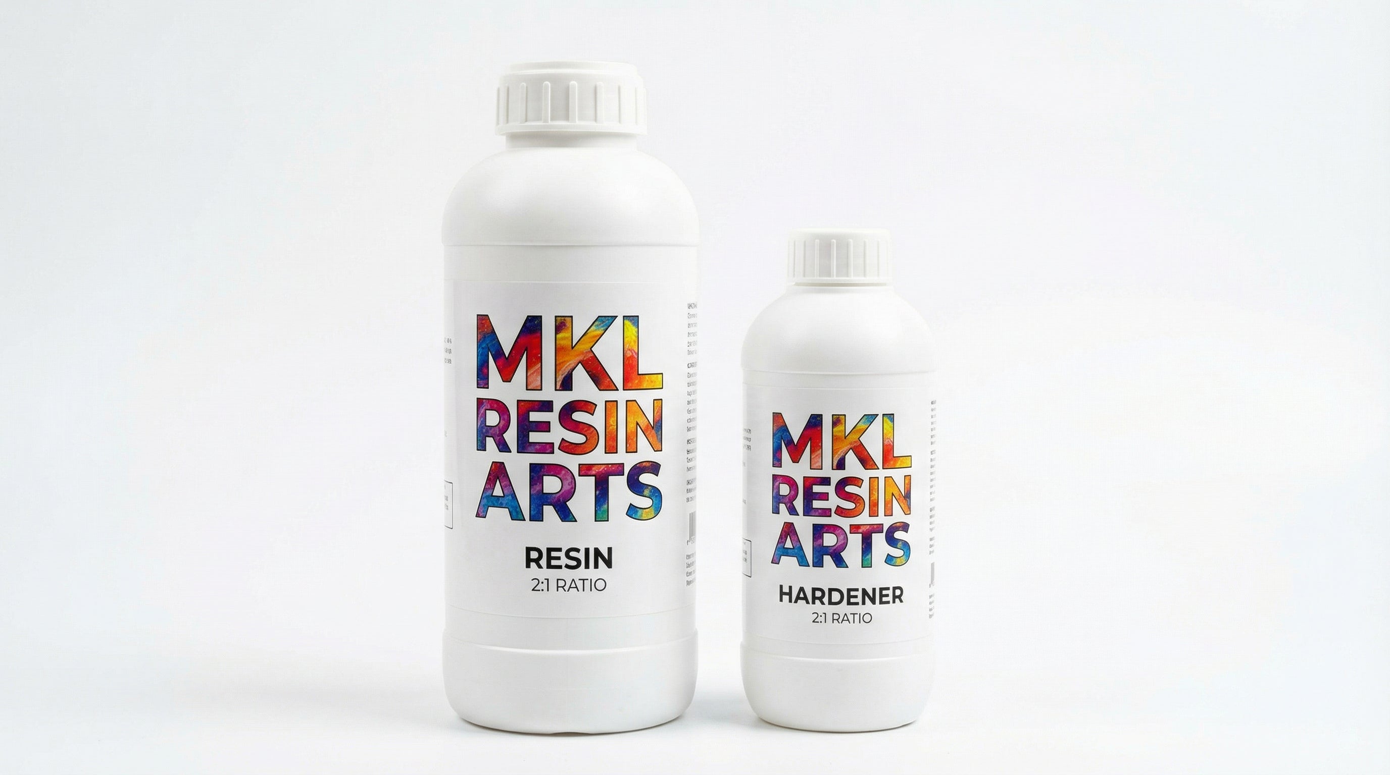 MKL Resin Arts 2:1 Epoxy Resin & Hardener Set 1.5Kg | Crystal Clear Resin for Art, Clocks, Coasters & DIY Crafts